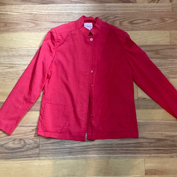 Mister Leonard Bright Red 3 Piece Skirt Set, Size 10 (tag missing). - Picture 3 of 13